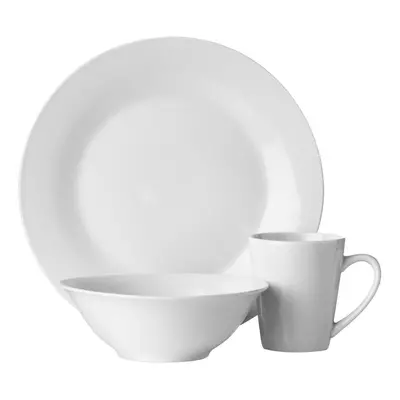 12pc White Dinner Set | Porcelain Dinnerware Set