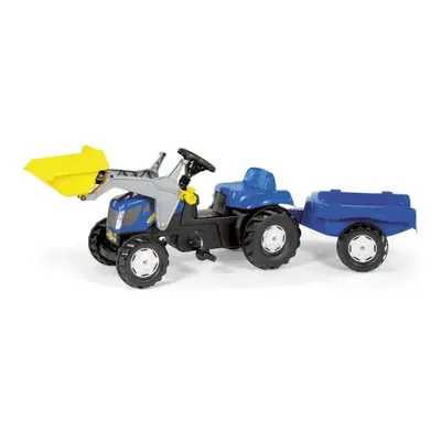 Rolly Kid New Holland T7040 Tractor with Frontloader & Trailer