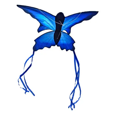 70x150cm Blue Beautiful Butterfly Kite Outdoor Fun Sports Flying Toy With 30M Control Bar and Li