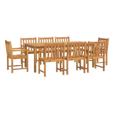 (200 cm table length/ piece) vidaXL Garden Dining Set Wooden Outdoor Table and Chair Set Solid W