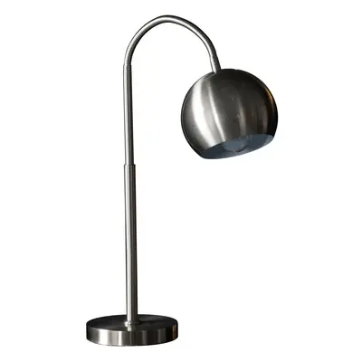 Table Lamp Brushed Chrome Plate 10W LED E27 Bedside Light Flexible Arm