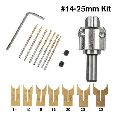 (14-25mm) Wooden Bead Maker Beads Drill Bit Milling Cutter Set Molding Tool