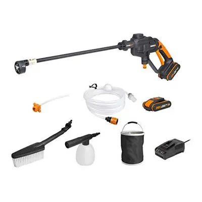 WORX WG620E.4 18V (20V Max) Cordless Hydroshot Portable Pressure Cleaner Kit with Batteries