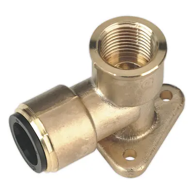 15mm x 1/2" BSPT Brass Wingback Elbow Adapter - Air Ring Main Pipe Male Thread