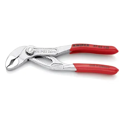 KNIPEX 03 CobraÃÂ® high-tech water pump pliers chrome-plated, non-slip and plastic-coated, mm