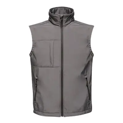 (XL, Seal Grey/Black) Regatta Mens Octagon II Printable Soft Shell Bodywarmer