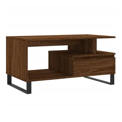 (brown oak) vidaXL Coffee Table Side Table End Accent Telephone Sofa Table Engineered Wood