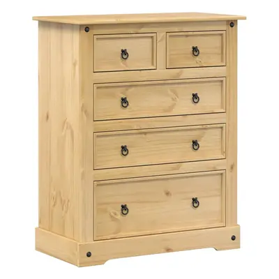 vidaXL Chest of Drawers Hall Storage Drawer Cabinet Sideboard Solid Wood Pine