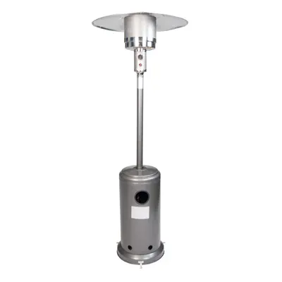 (Slver (Hammered)) Gas Patio Heater Free Standing Outdoor Garden 13kW Mushroom