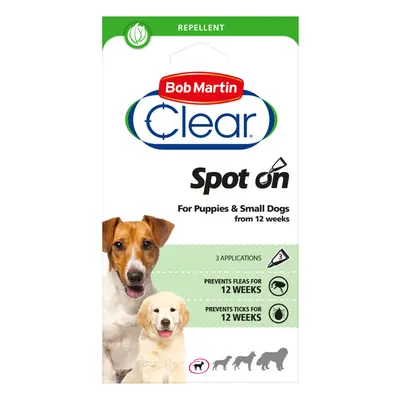 (120 Weeks) Bob Martin Clear Flea & Tick Spot On For Puppies & Small Dogs