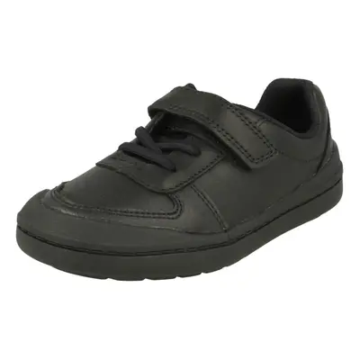 (UK 9.5 Child, Black) Boys Clarks Formal/School Shoes Rock Verve T - E Fit