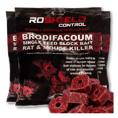 (1.2kg) Roshield Brodifacoum Rat & Mouse Killer Wax Bait Blocks