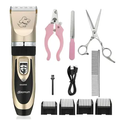 USB Rechargeable Cat Dog Hair Trimmer Electrical Pet Clipper Cutter Grooming