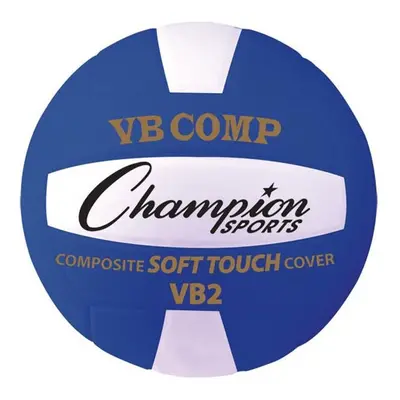 Champion Sports VB2BL 8.25 in. VB Pro Comp Series Volleyball, Blue & White