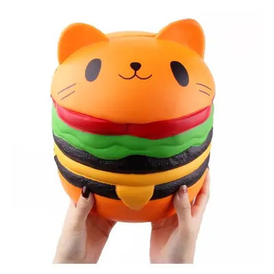 Huge Cat Burger Squishy 8.66'' Humongous Jumbo 22CM Soft Slow Rising With Packaging Gift Giant T