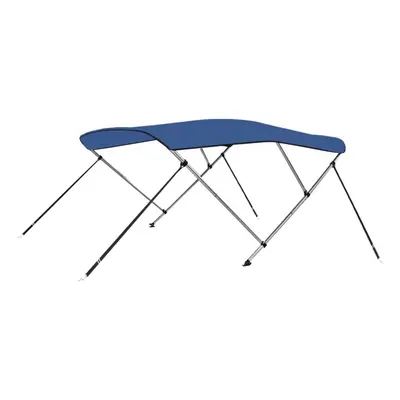 vidaXL Bow Bimini Top Blue 160cm Water Resistant Boat Canopy Canvas Cover