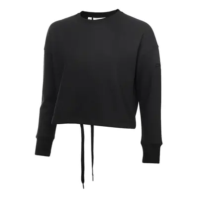 (S, Black) Calvin Klein Womens Salon Crew Neck Soft Feel Comfort Cropped Sweater