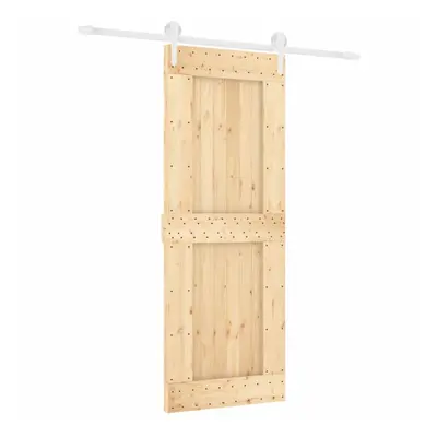 vidaXL Sliding Door with Hardware Set Interior Door Barn Door Solid Wood Pine