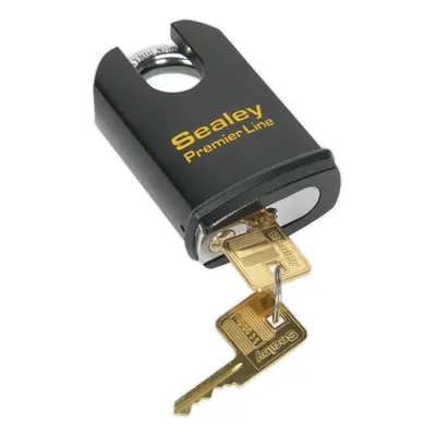 61mm Anti-Drill SHORUDED Padlock 11mm Hardened Steel Shackle Key Weatherproof