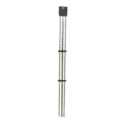 3 Piece 1000mm SDS Plus Masonry Long Drill Bit Set 12mm 16mm & 24mm