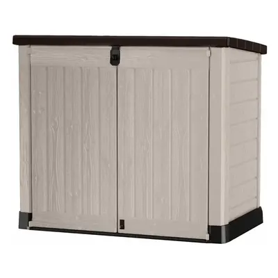 Store It Out Pro Outdoor Storage Shed, 145.5 x x 123cm Beige/Brown