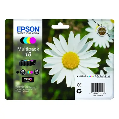 Epson Multipack 4-Colours Ã¢â Printer Ink Cartridge (Black, Cyan, Magenta, Yellow, Epson...