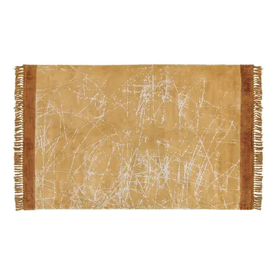 Viscose Area Rug x cm Orange HANLI