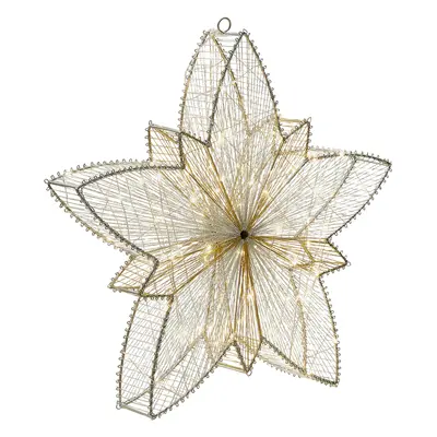 Outdoor LED Hanging Decor Star cm Silver HOFSOS