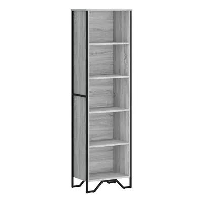 (grey sonoma, x x cm) vidaXL Bookcase Bookshelf Book Rack Storage Cabinet Sonoma Oak Engineered 