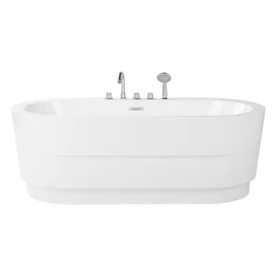 Freestanding Bath with Fixtures x mm White EMPRESA