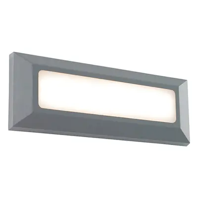 Outdoor IP65 Pathway Guide Light - Direct 3W Warm White LED - Gray ABS