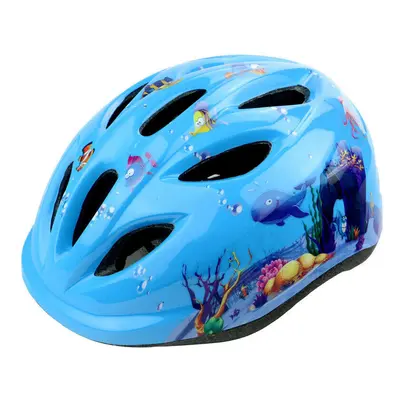 (Blue) Adjustable Kids Bicycle Skating Helmet Safety Cap Outdoor Sports For Riders Years Old Chi