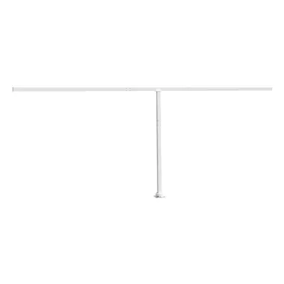 (white, x cm) vidaXL Awning Post Set Garden Balcony Patio Metal Awning Support Post Iron