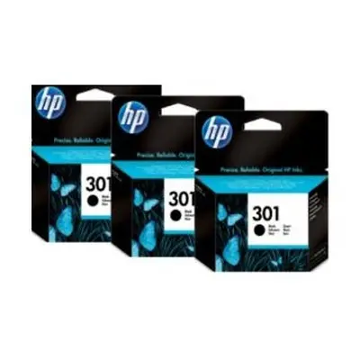 Hewlett Packard No.301 Ink Cartridges - Black (Pack of 3)