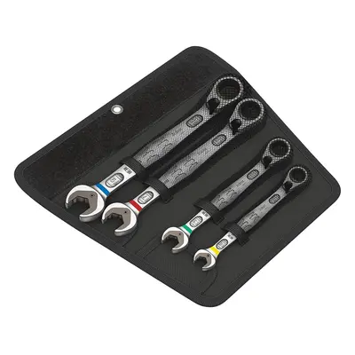 Wera WER020090 Joker Switch Ratcheting Combination Spanner Set, Piece Rachet Wrench 4-pcs, Silve