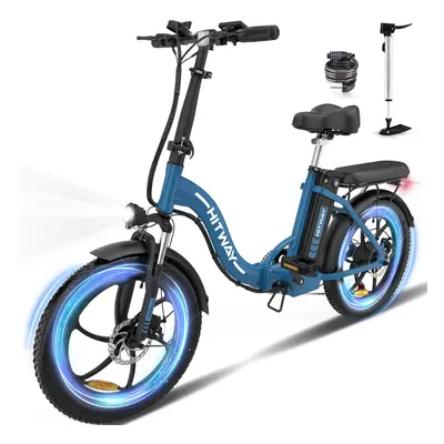 HITWAY Electric Bike,20" Ebikes, up 90KM Fold Bike Citybike MT Bicycle