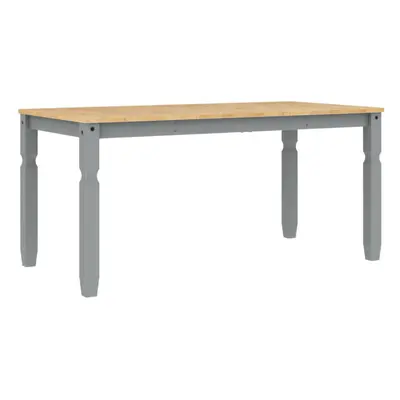 vidaXL Dining Table Dining Room Kitchen Dinner Table Grey Solid Wood Pine