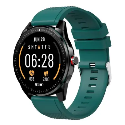 (Green & Black) 1.3 Inch Fitness Tracker Heart Rate Monitor Smart Watch with Replaceable Watchba