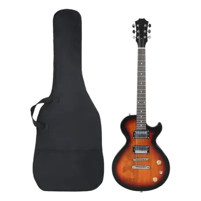 (brown and black, x cm) vidaXL Electric Guitar for Beginner with Bag Acoustic Guitar Brown and B