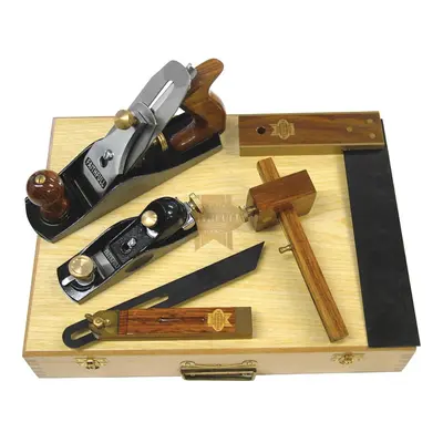 Faithfull Wood Plane & Wood Woodworking Kit 5-Piece in Wooden Case