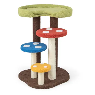 Cat Tree 5-Tier Cat Tower Indoor Mushroom Kitten Activity Center