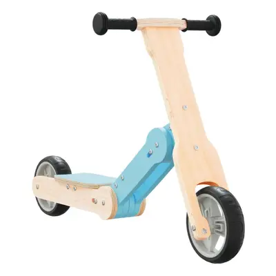 (light blue) vidaXL Kids Scooter 2-in-1 Balance Bike Push Strider Bicycle Kick Scooter