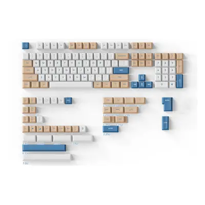 (White) Keys Weather PBT Keycap Set Cherry Profile Sublimation Custom Keycaps for Mechanical Key