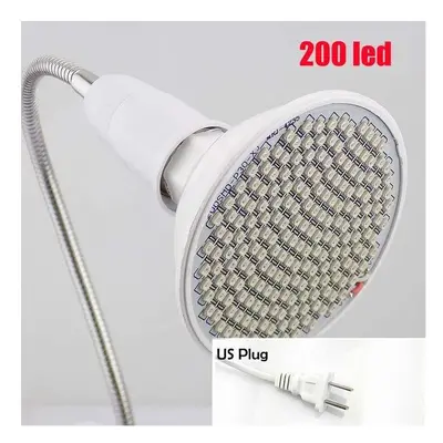 (200LED US Plug) 126 LED Plant Grow Light Bulb Desk Chip Flexible Growth Lamp for Greenhouse Flo