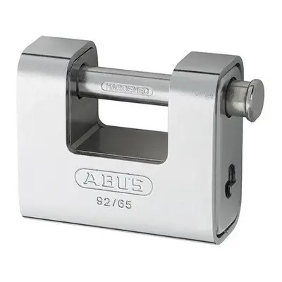 ABUS KA30610 92/65 65mm Monoblock Brass Body Shutter Padlock Keyed KA8511