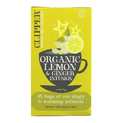 Clipper Lemon & Ginger bags ( pack of )