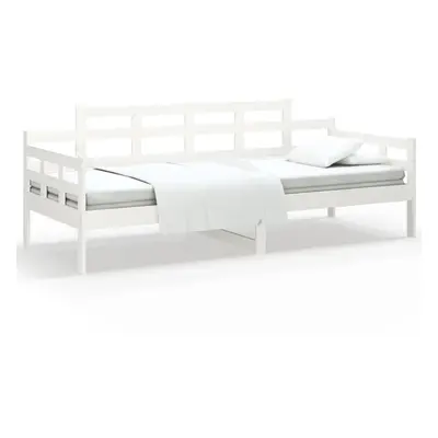 (white, x cm) vidaXL Solid Wood Pine Day Bed Occasional Sleepover Bed Multi Colours/Sizes