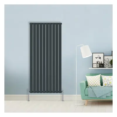 (Single-1800x680 mm) NRG Flat Panel Column Designer Radiator Heater Central Heating Rads Anthrac