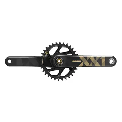 (175 MM, Gold) SRAM Crank XX1 Eagle Boost Dub 12S W 34T X-Sync Chainring