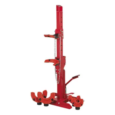 2000kg Hydraulic Coil Spring Compression Station - Standing Foot Pump 87-202mm